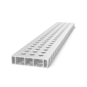 SIEGMUND Alu Profil Anschlag 1200x200x50mm, 50mm Raster, Aluminium