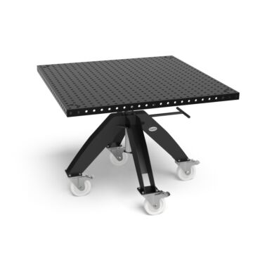 SIEGMUND Drehtisch mobil inklusive Basic Tischoberteil 1200x1200mm System 16