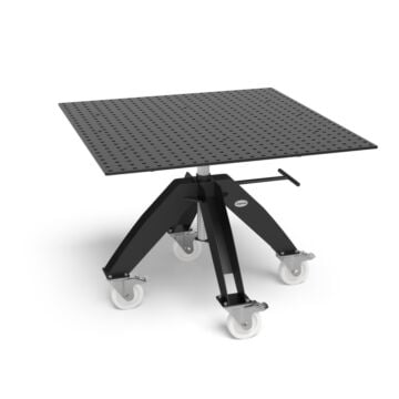 SIEGMUND Drehtisch mobil inklusive Lochplatte 1200x1200mm System 16