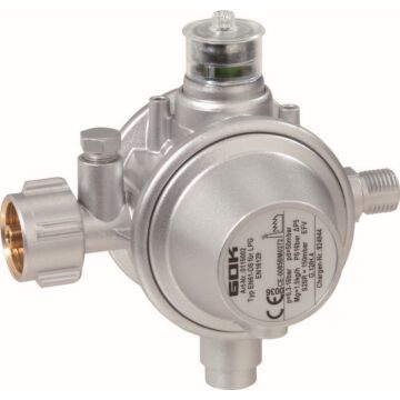 GOK Gasregler 1,5kg/h, 50mbar, KLFxG1/4L, SBS