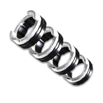 EWM Antriebsrollenset, 37 mm, 4 Rollen, V-Nut FE 4R 0.8-1.0MM / 0.03-0.04 INCH BLUE/WHITE