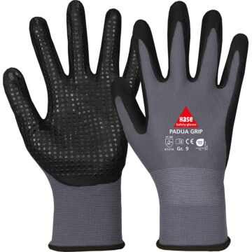 HASE Montagehandschuh Padua Grip Oeko Tex® mit Noppen (Arbeitshandschuh) 