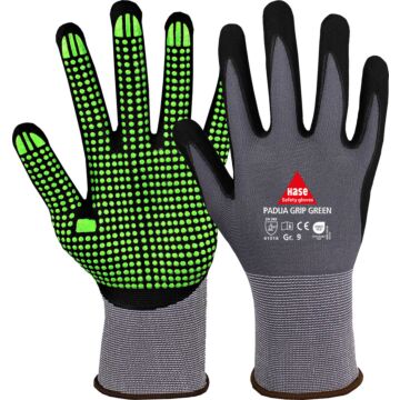 HASE Montagehandschuh Padua Grip Green OekoTex® (Arbeitshandschuh) 