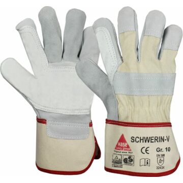 HASE Rindspaltlederhandschuh Schwerin-V (Arbeitshandschuh) 