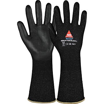 HASE Schnittschutzhandschuh GENUA FOAM BLACK LONG (Arbeitshandschuh) 