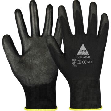 HASE Montagehandschuh PU schwarz (Arbeitshandschuh) 