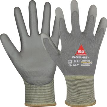 HASE Montagehandschuh Padua Grey OekoTex® (Arbeitshandschuh) 