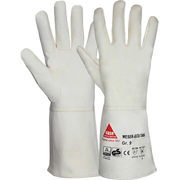 HASE Ziegennapperlederhandschuh Weser-EcoTan® long (Arbeitshandschuh) 