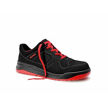 ELTEN Sicherheitshalbschuh MAVERICK black-red Low ESD S3 (Arbeitsschuh) 
