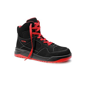 ELTEN Sicherheitsschuh hoch MAVERICK black-red Mid ESD S (Arbeitsschuh hoch) 