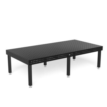 SIEGMUND Schweißtisch Professional 750 3000x1500x150 Plasmanitriert - mit Diagonalraster Fuß Grundausstattung 700 System 22