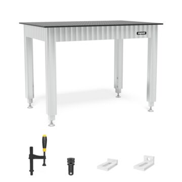 SIEGMUND Werkbank, höhenverstellbar, mit Stahlplatte 1200x800mm, inkl. Zubehör