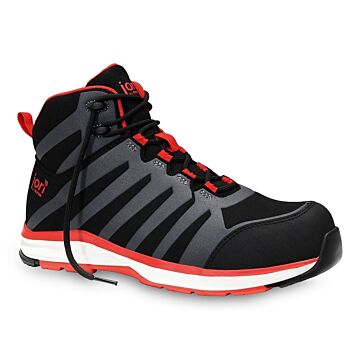 JORI Sicherheitsschuh hoch jo_RAPID black-red Mid S3 (Arbeitsschuh hoch) 
