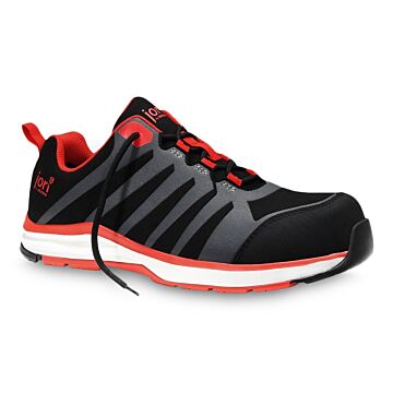 JORI Sicherheitshalbschuh jo_RAPID black-red Low S3 (Arbeitsschuh) 