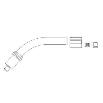 BINZEL BRENNERHALS GEBOGEN MB 401D, ABICOR BINZEL