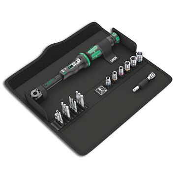 WERA Click-Torque A6 Set 1 – Drehmomentschlüssel mit TORX®-Bits und Nüssen in textiler Box