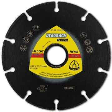 KLINGSPOR Diamant-Trennscheibe DT 600 ACM SUPRA