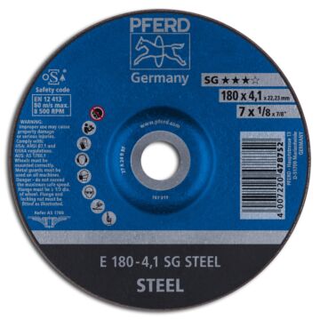 PFERD SCHRUPPSCHEIBE SG-ELASTIC E 178-4 A24 R SG/22,23, PFERD TOOLS