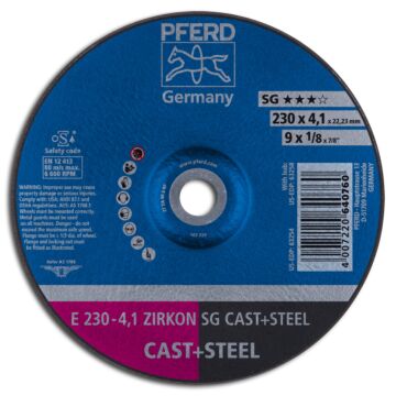 PFERD SCHRUPPSCHEIBEN E230-4,1ZA30SSG PIPE, PFERD TOOLS