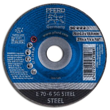 PFERD SCHRUPPSCHEIBE E 70-6 SG STEEL/10 NR. 62207626, PFERD TOOLS