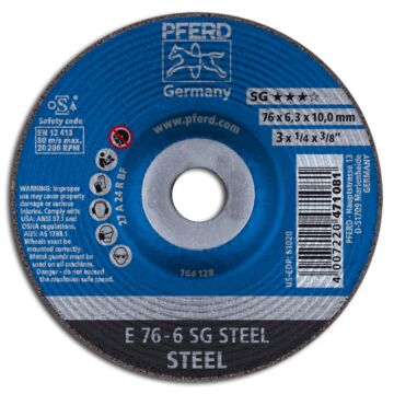 PFERD SCHRUPPSCHEIBE E 76-6 SG STEEL/10 NR. 62208626, PFERD TOOLS