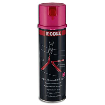 E-COLL Baustellen-Markierspray pink 500ml