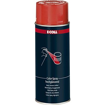 E-COLL Color-Spray 400 ml, hochglänzend RAL 3000 - feuerrot (Colorspray) 