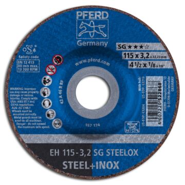 PFERD TRENNSCHEIBE, GEKRÖPFT EH 115-3,2MM A46R SG - (INOX), PFERD TOOLS