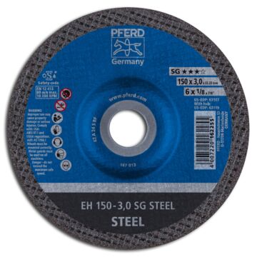 PFERD TRENNSCHEIBE EH 150-3,0 SG STEEL GEKRÖPFTE FORM, PFERD TOOLS