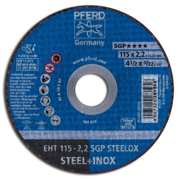PFERD TRENNSCHEIBE EHT 115-2,2 SGP-STEELOX, PFERD TOOLS