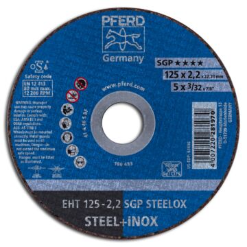 PFERD TRENNSCHEIBE, GERADE EHT 125-2,2MM A46S SGP - (INOX), PFERD TOOLS