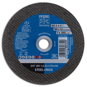 PFERD TRENNSCHEIBE, GERADE EHT 178-1,6MM A46 R SG - (INOX), PFERD TOOLS