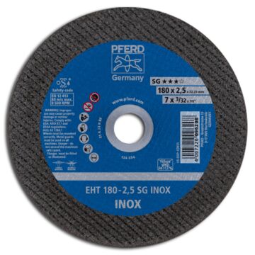 PFERD TRENNSCHEIBE EHT 180-2,5 SG INOX NR. 61326423, PFERD TOOLS