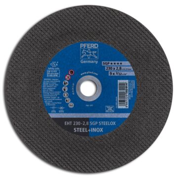 PFERD TRENNSCHEIBE EHT 230-2,8 SGP STEELOX SPEZIAL-LINIE SG-PLUS GERADE AUSFÜHRUNG, PFERD TOOLS