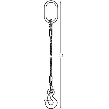 DOLEZYCH Drahtseilgehänge Din EN 13414 D= 16 mm