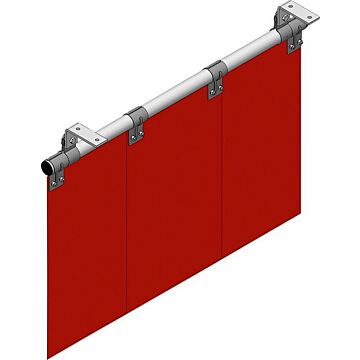 SINOTEC PVCSchweißerschutzlamelle rotbraun (T50) DIN EN ISO 25980 300mm (B) x 2mm