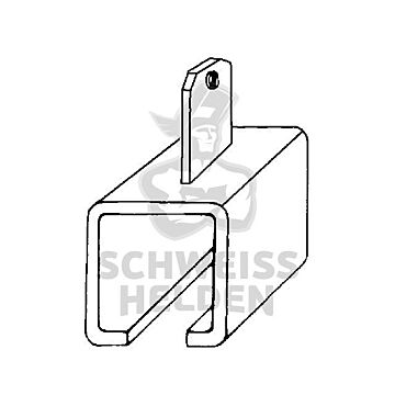SINOTEC Schienenhalter für C-Profil