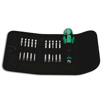 WERA Bit-Sortiment Kraftform Kompakt 41 11-teilig, in Falttasche (Bitsatz) 