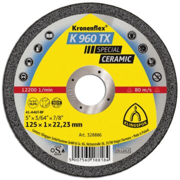 KLINGSPOR Kronenflex® Trennscheiben K 960 TX