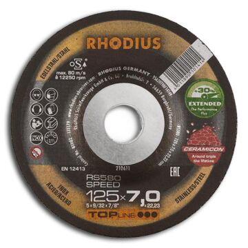 RHODIUS Schruppscheibe RS 580 SPEED EXTENDED 115x7,0x22,23mm