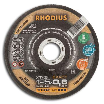 RHODIUS Trennscheibe XTK6 EXACT 125x0,6mm, gekröpft