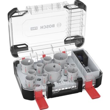 BOSCH Lochsägen-Set Multi-Mat. PC Plus PRO 20, 68, 76mm, 14-teilig
