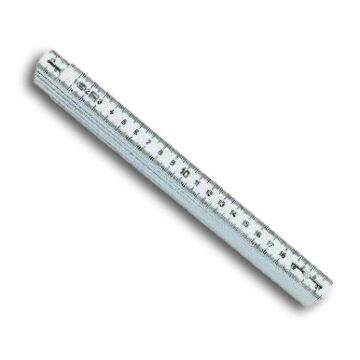 GLIEDERMASSSTAB POLYAMID 2M/16MM WEISS, FORTIS