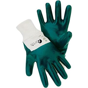 NITRILHANDSCHUH MECHANIC BLUE MIT STRICKBUND (ARBEITSHANDSCHUH), FORTIS