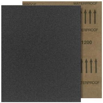 SCHLEIFPAPIER WASSERFEST 230 X 280 MM K100, SILICIUM-CARBID-KORN, FORTIS