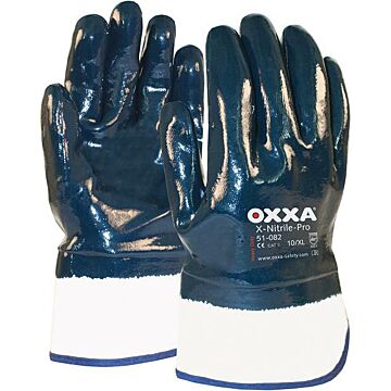 OXXA Nitrilhandschuh X-Nitrile-Pro mit Stulpe (Arbeitshandschuh) 