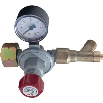 GCE Regler für Propanflaschen 5/11/33kg mit Manometer, 0,5-4bar