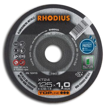 RHODIUS Trennscheibe XT24 125 x 1,0mm, gerade