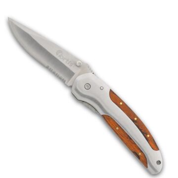 KLAPPMESSER HOLZ 205MM, IM NYLONETUI, FORTIS