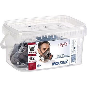 MOLDEX Atemschutzbox A2 P2 R D Größe M, Serie 8000 organische Gase und Partikel